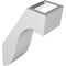 Ekena Millwork 3-in. W x 6-in. D x 10-in. H Del Monte Architectural Grade PVC Knee Brace BRCP03X06X10DEL - alternate 2
